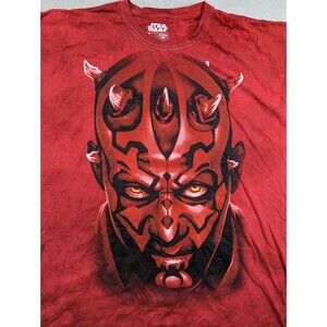Star Wars Vintage Darth Maul Fifth Sun Red Tie-Dye T-Shirt Mens Sz 2XL